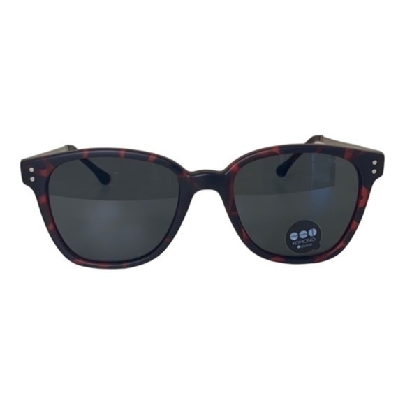 Komono Renee Sunglasses NEW burgundy silver metal arms main image 8
